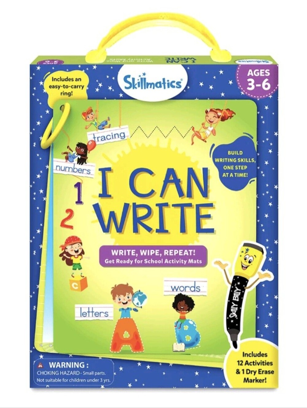 NWT Sealed Skillmatics I Can Write Reusable Activity Mats Ages 3-6